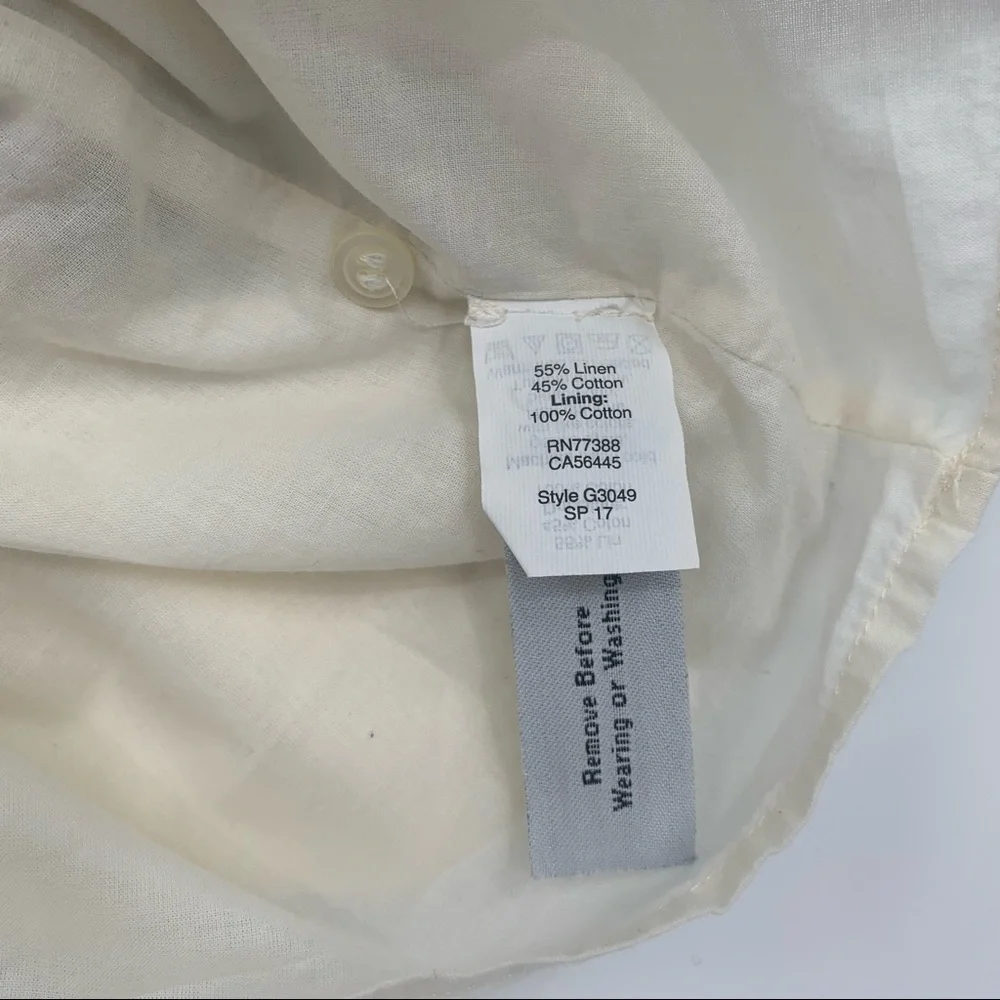 Madewell Striped Linen Blend Shirt Dress - Picture 15 of 15